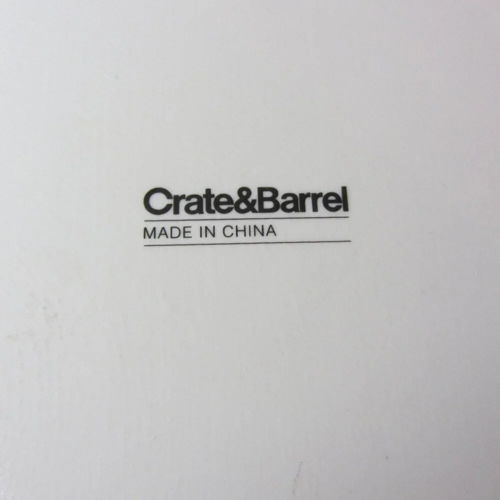 3 for $24 - crate & barrel NY new york dish square salad plate (w3552)